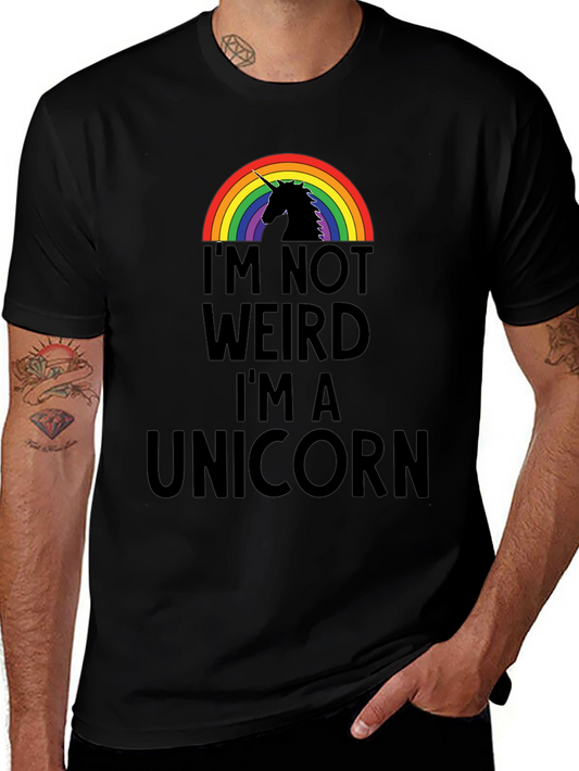 Im Not Weird Im A Unicorn Rainbow T-Shirt