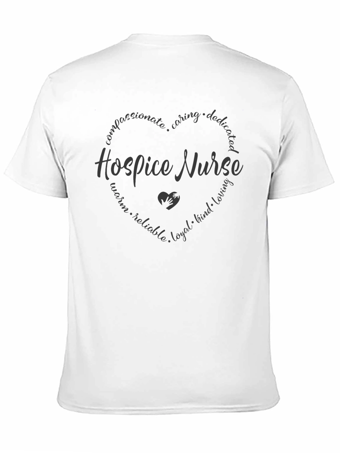 Hospice Nurse Heart Graphic T-Shirt