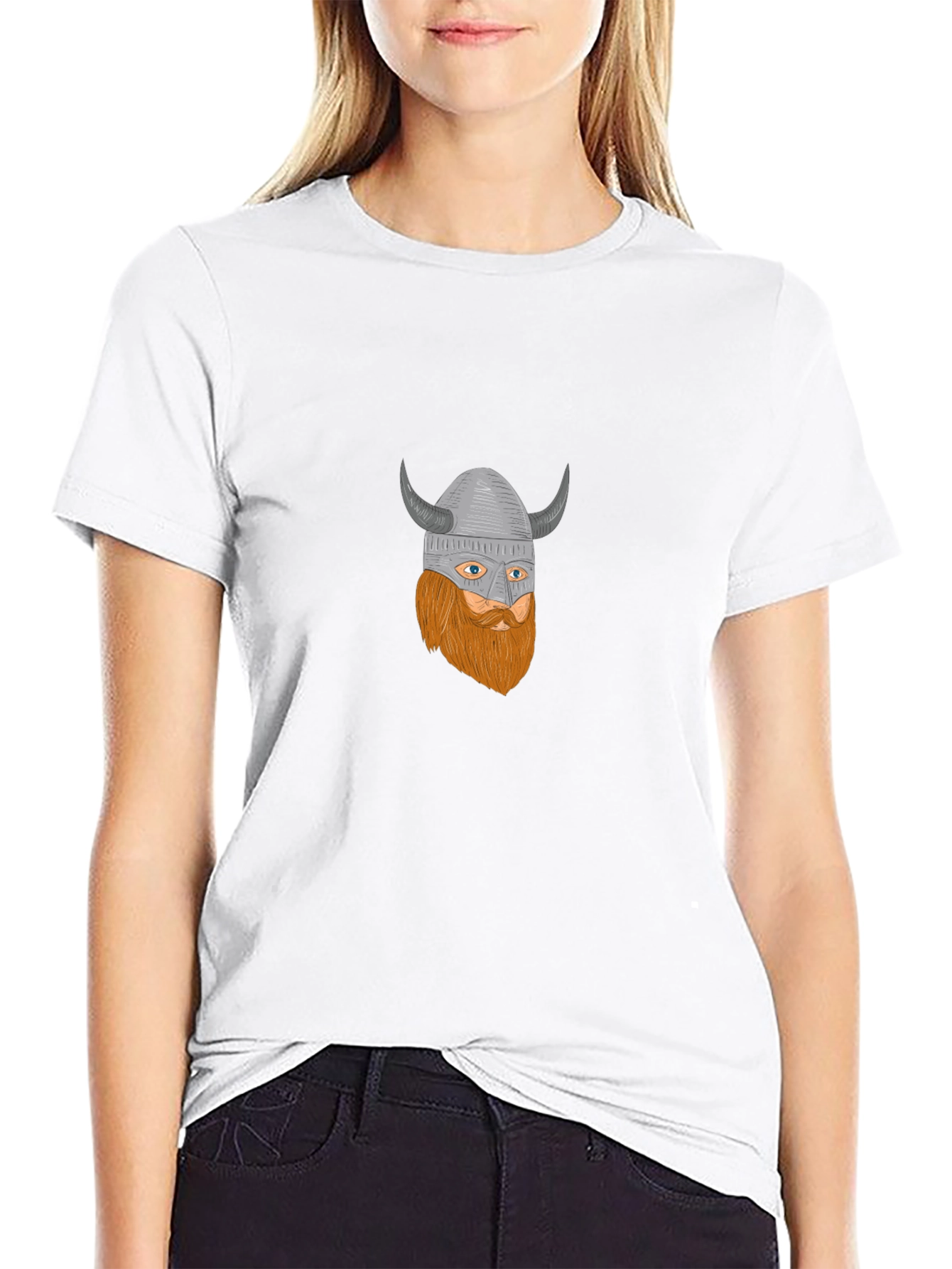 Viking Warrior Graphic Black T-Shirt