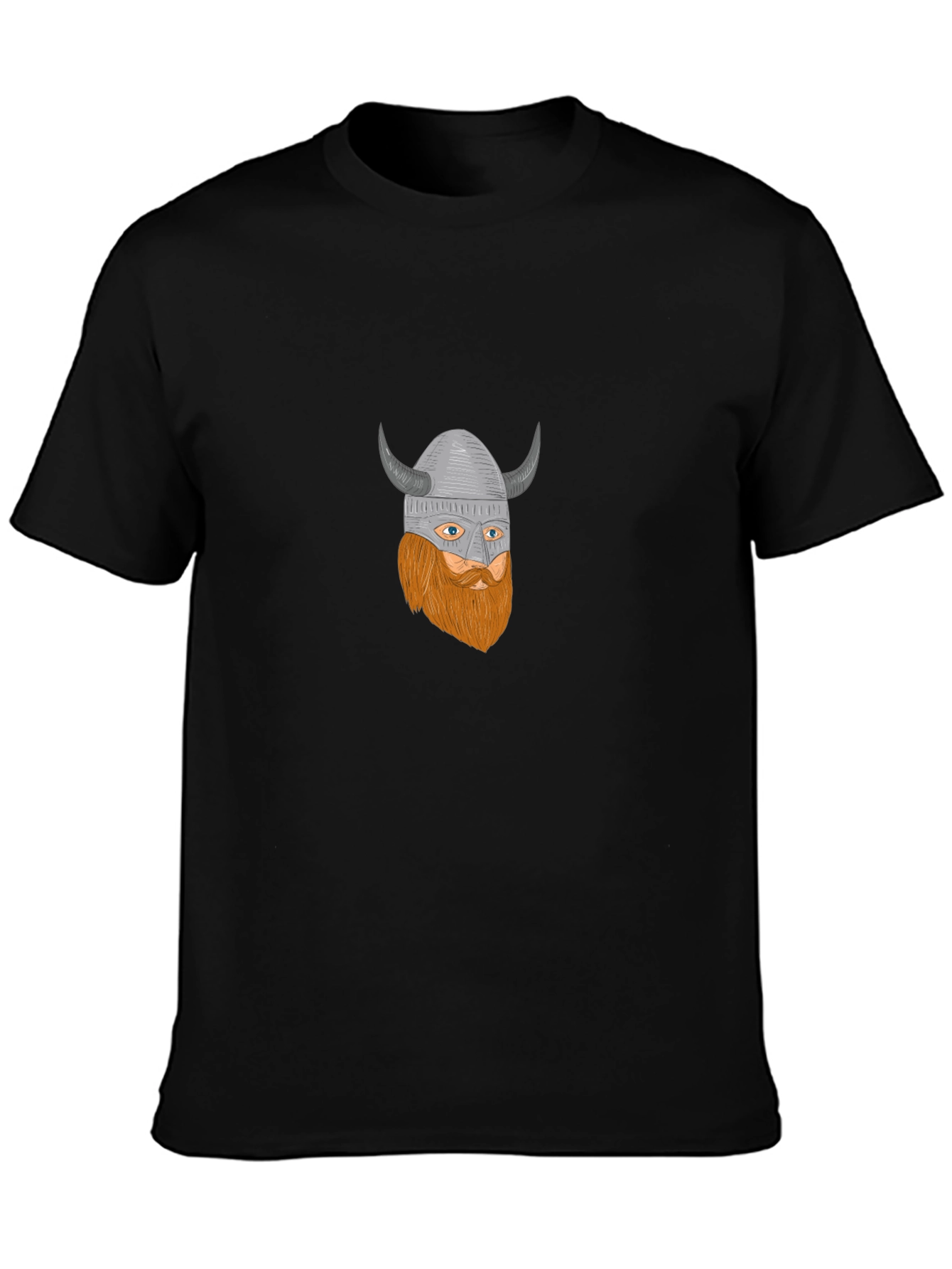 Viking Warrior Graphic Black T-Shirt