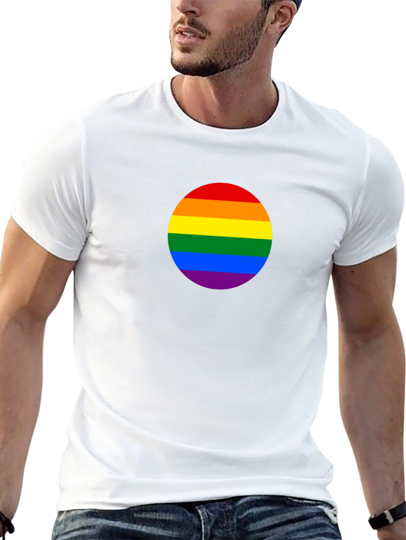 Pride Rainbow Flag T-Shirt - Bold Statement Tee
