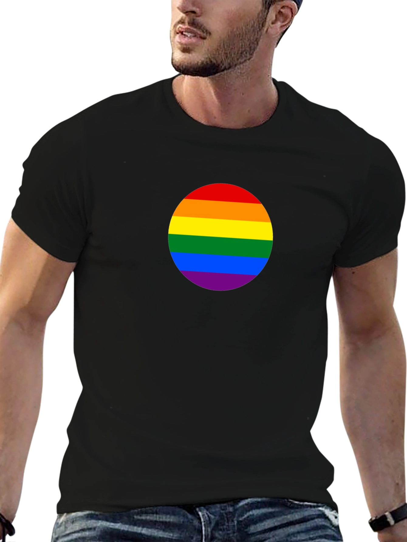 Pride Rainbow Flag T-Shirt - Bold Statement Tee