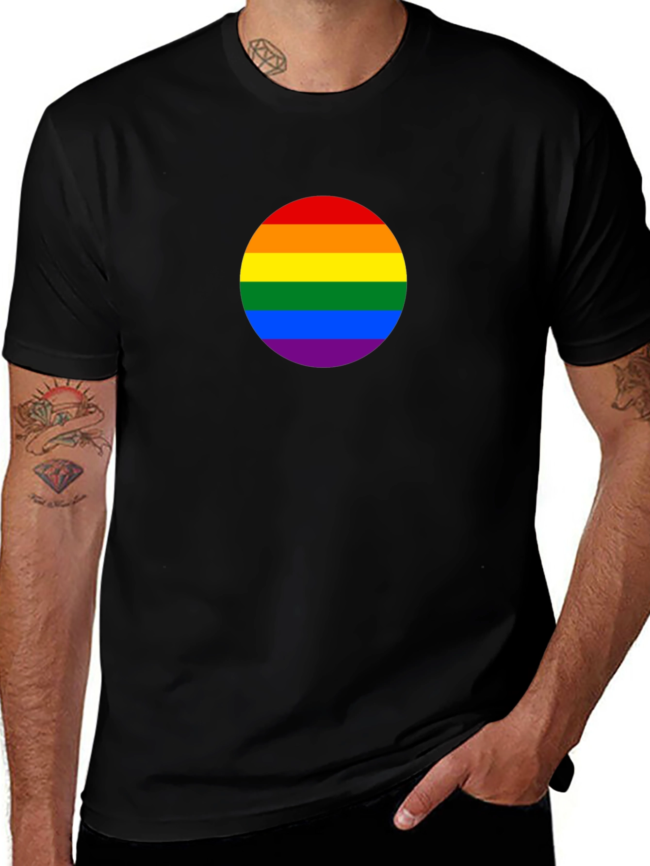Pride Rainbow Flag T-Shirt - Bold Statement Tee