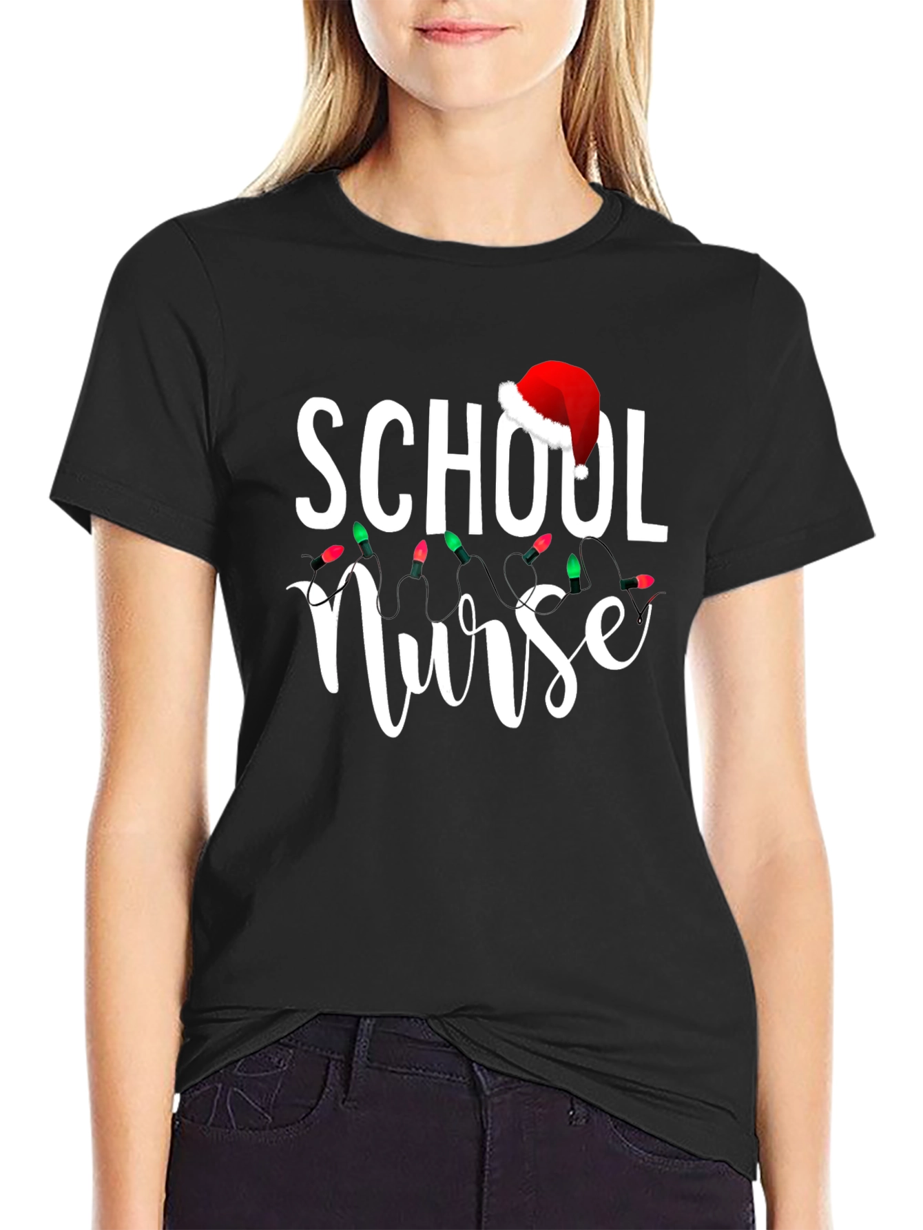 School Nurse Christmas T-Shirt - Holiday Gift