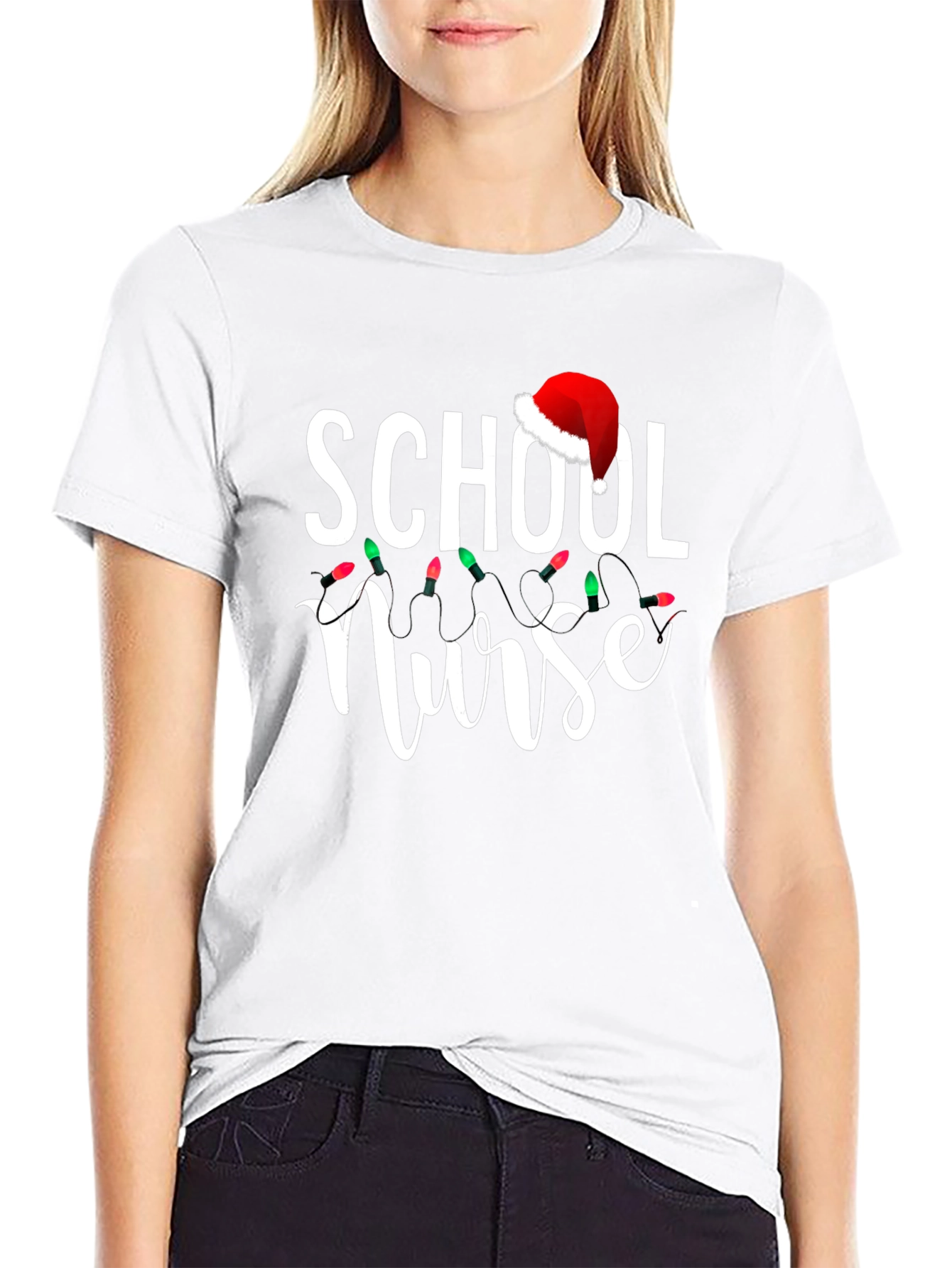 School Nurse Christmas T-Shirt - Holiday Gift