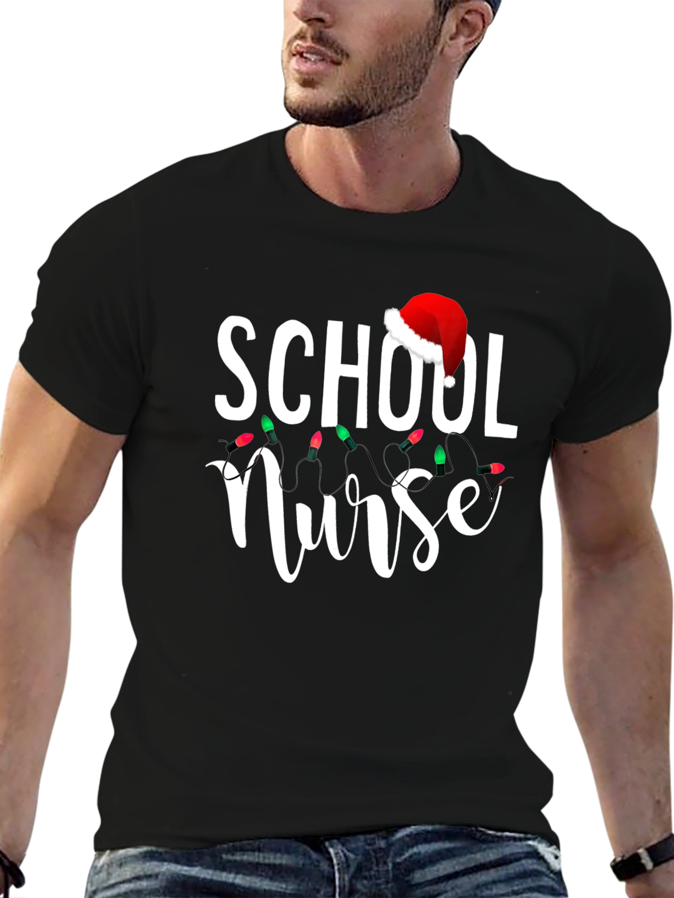School Nurse Christmas T-Shirt - Holiday Gift
