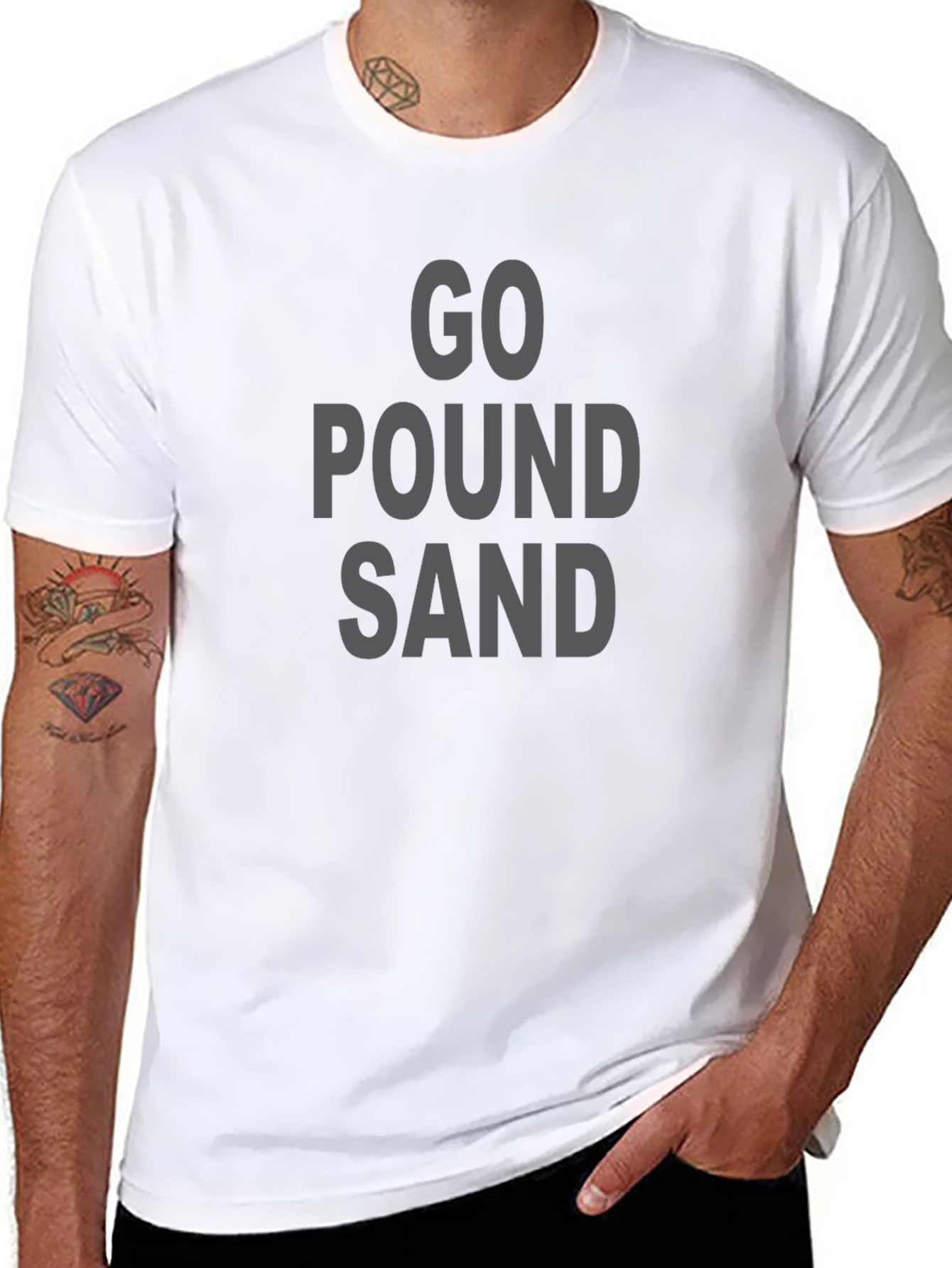 Go Pound Sand Funny Sarcastic Graphic T-Shirt