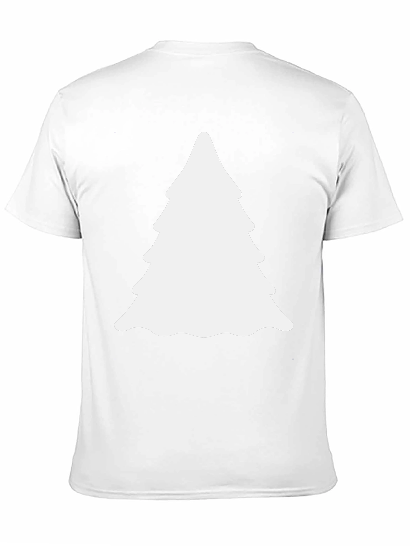 Festive Christmas Tree Graphic Tee - Black