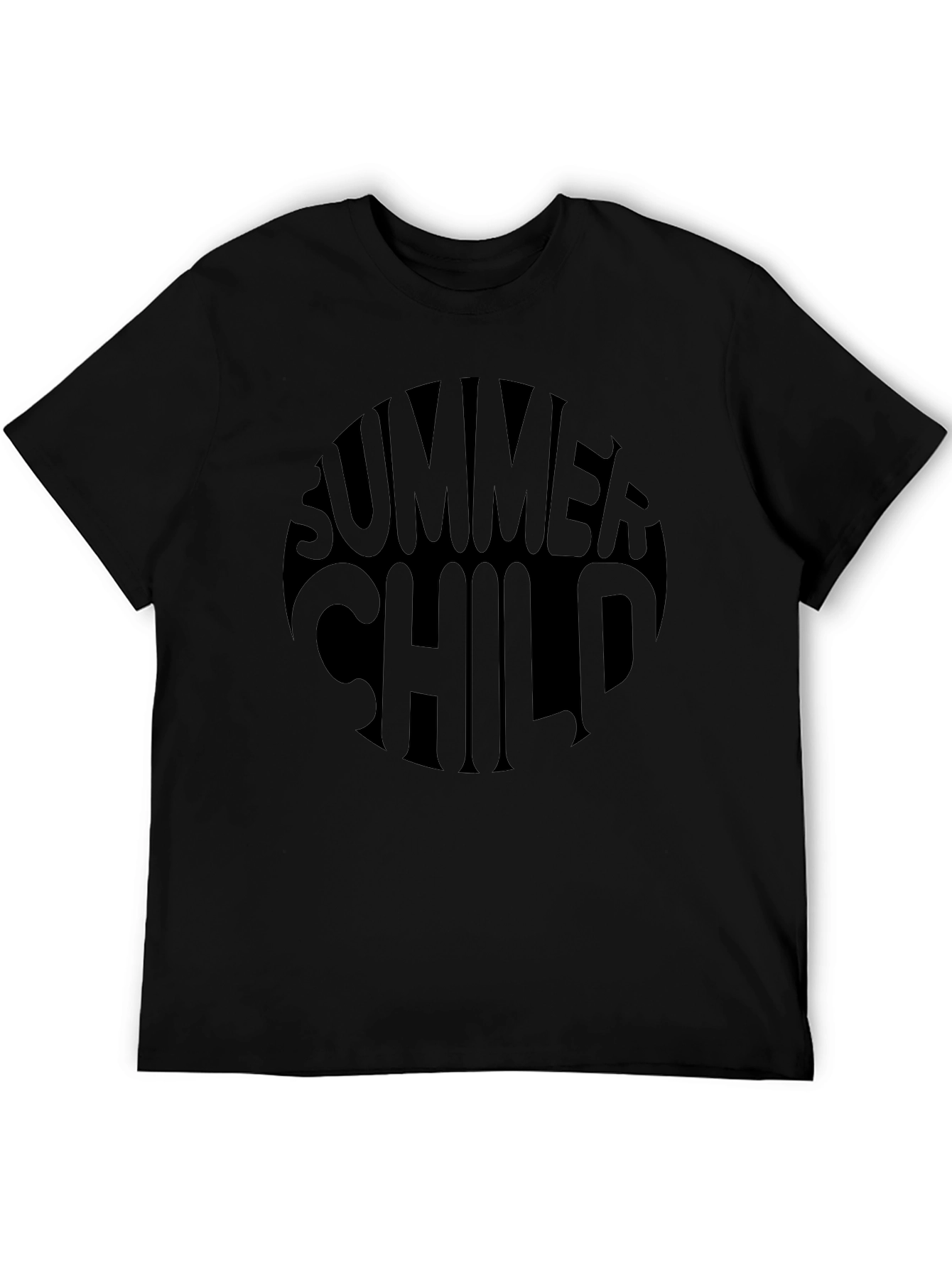 Summer Child Black Graphic Tee