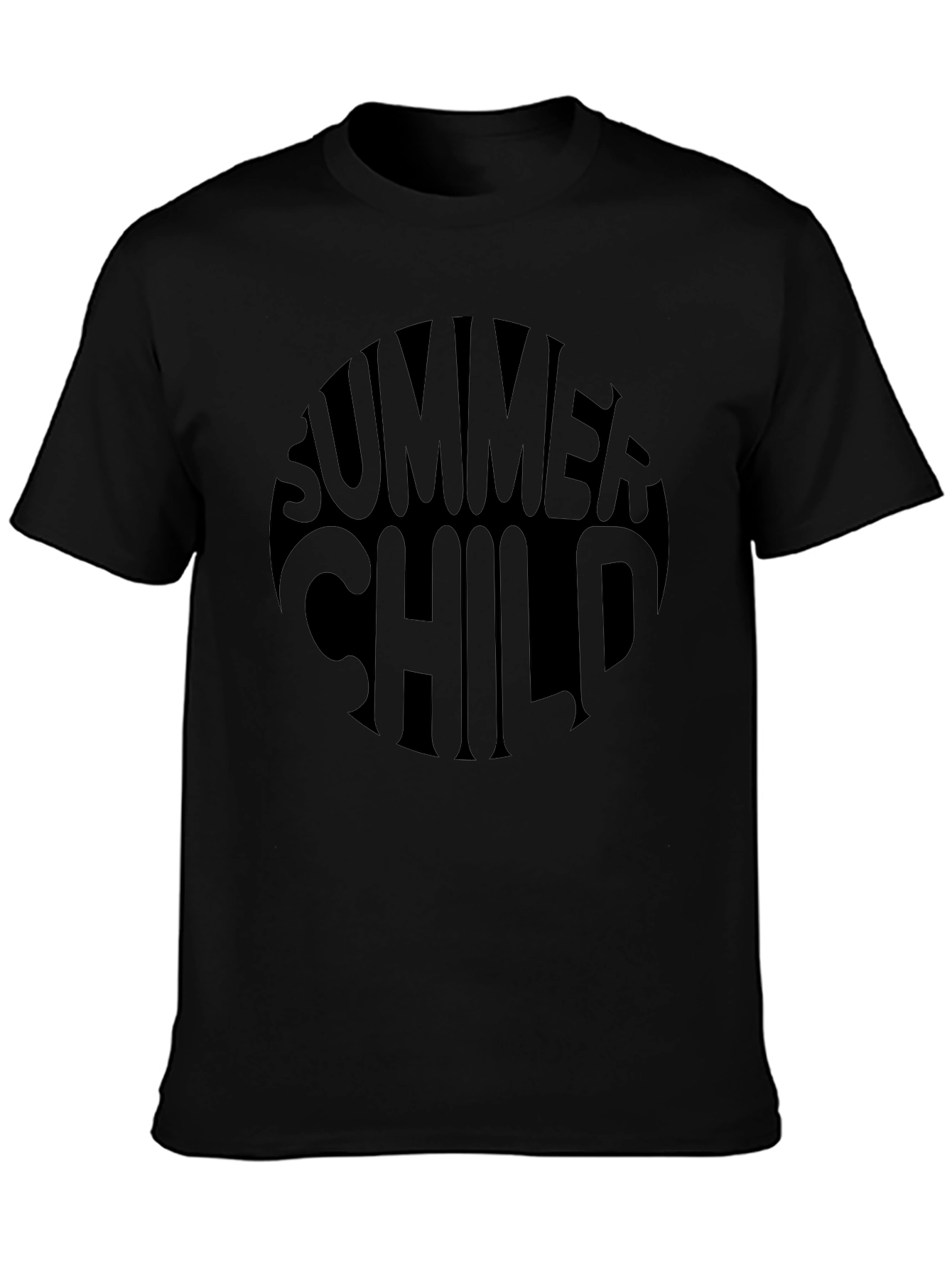 Summer Child Black Graphic Tee