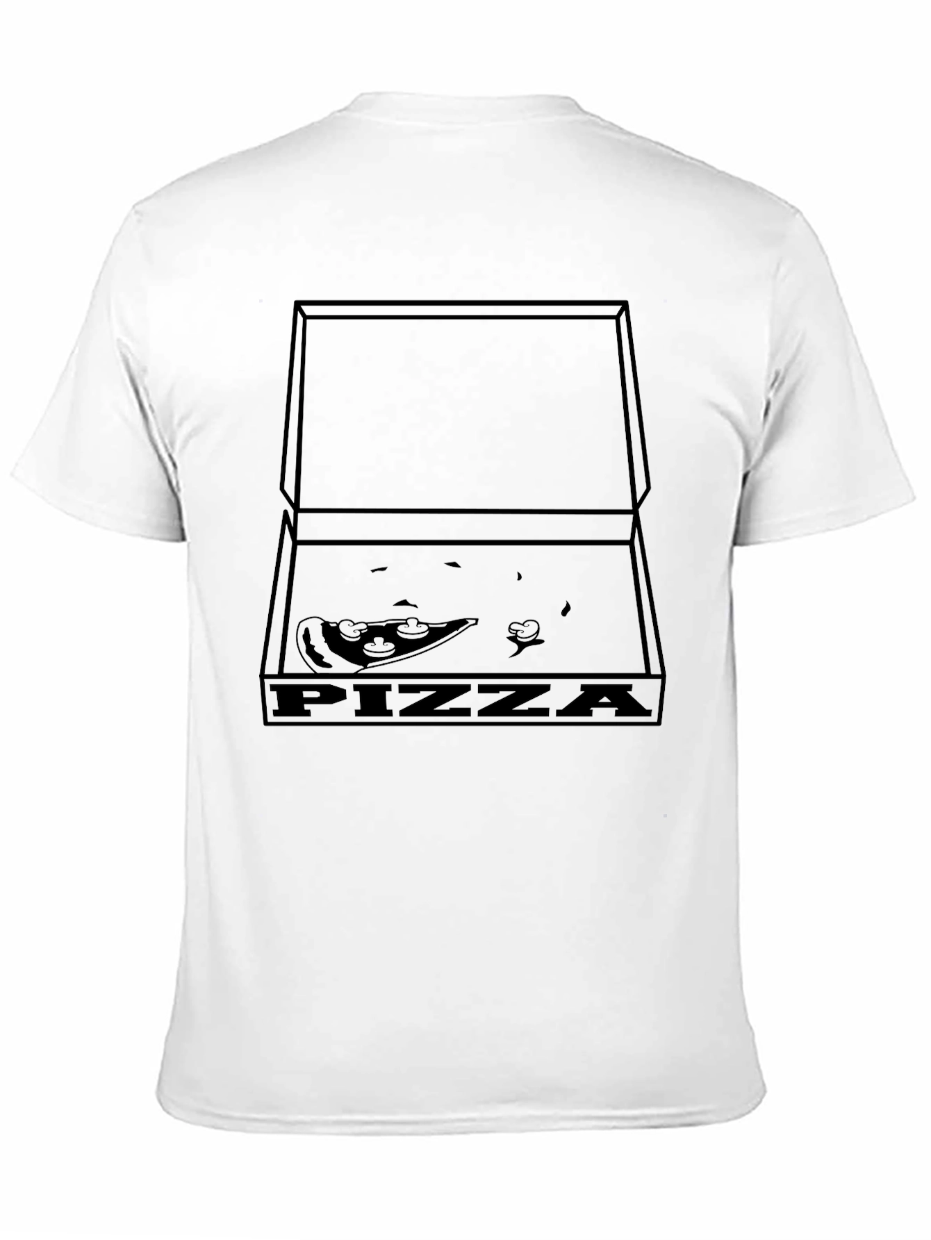 Pizza Box Graphic T-Shirt - Black