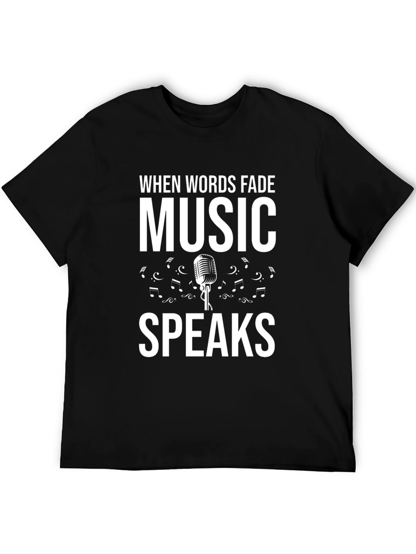 Music Speaks Graphic Tee - Soft Cotton Blend