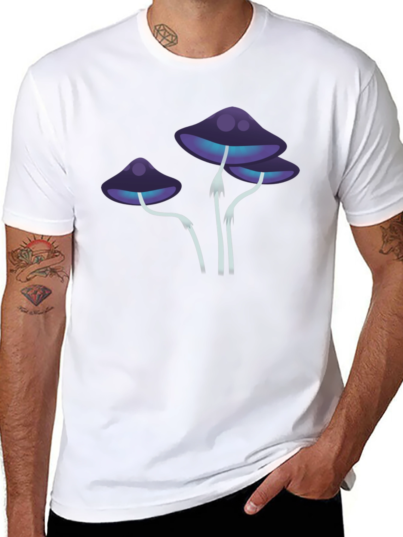 Mystic Mushroom Graphic Tee - Black