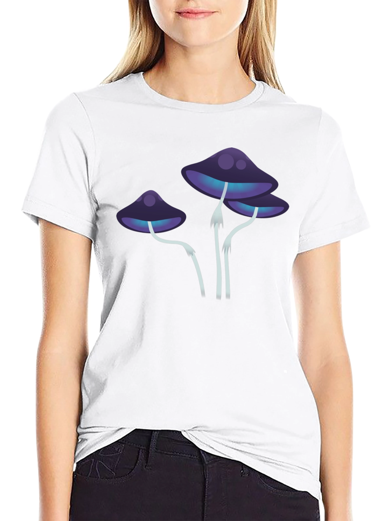 Mystic Mushroom Graphic Tee - Black