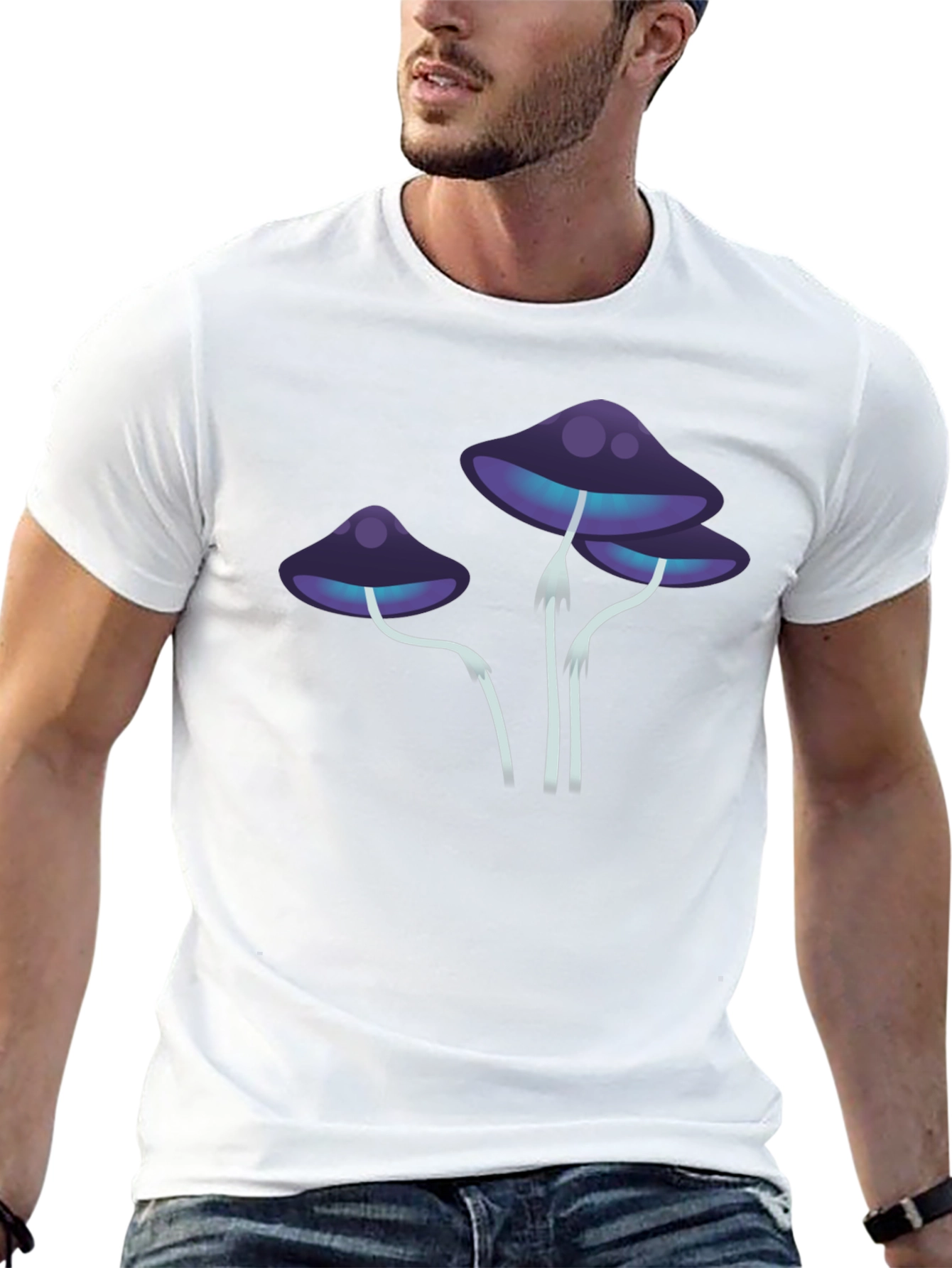 Mystic Mushroom Graphic Tee - Black