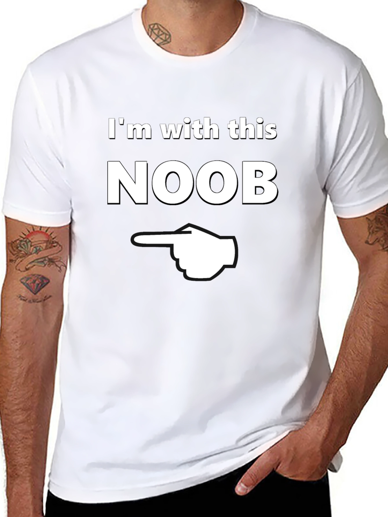Im with this Noob T-Shirt - Funny Gamer Tee