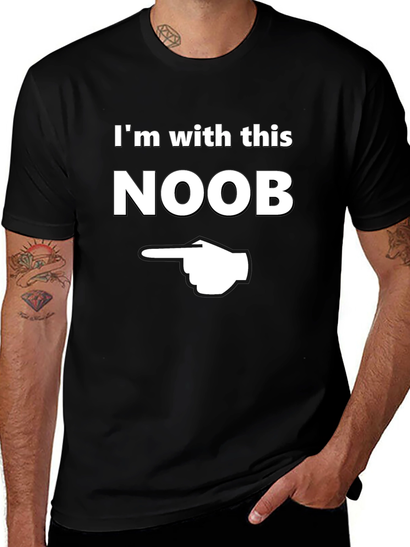 Im with this Noob T-Shirt - Funny Gamer Tee