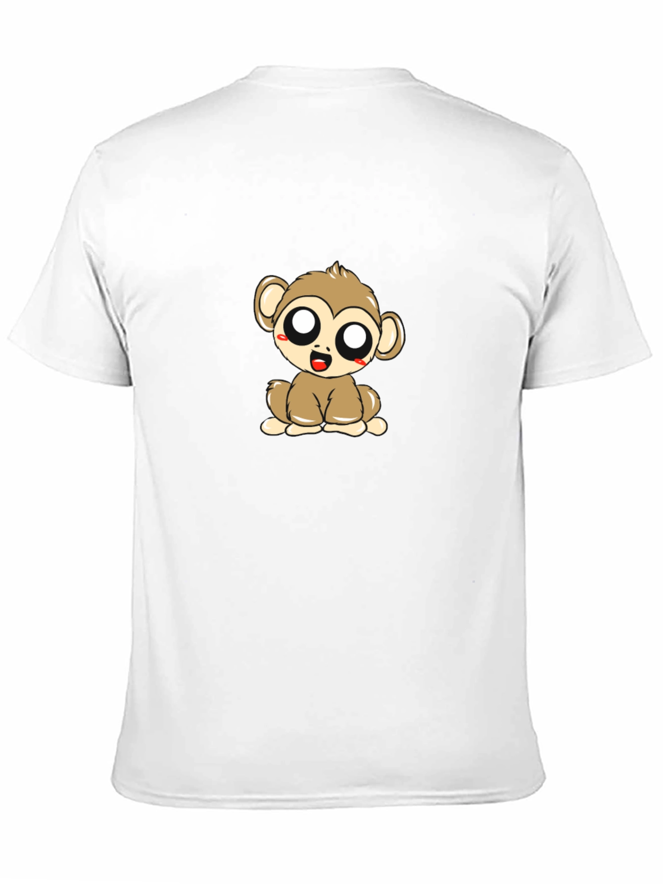 Cute Monkey Graphic Tee - Black T-Shirt