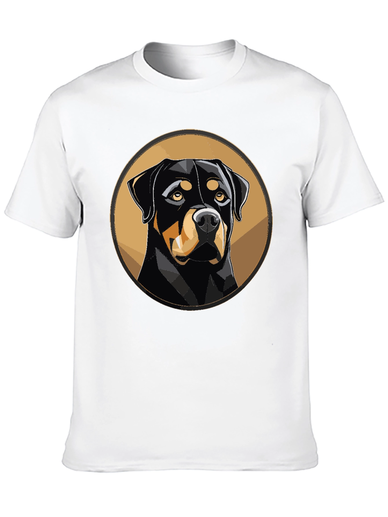 Rottweiler Dog Graphic T-Shirt - Black