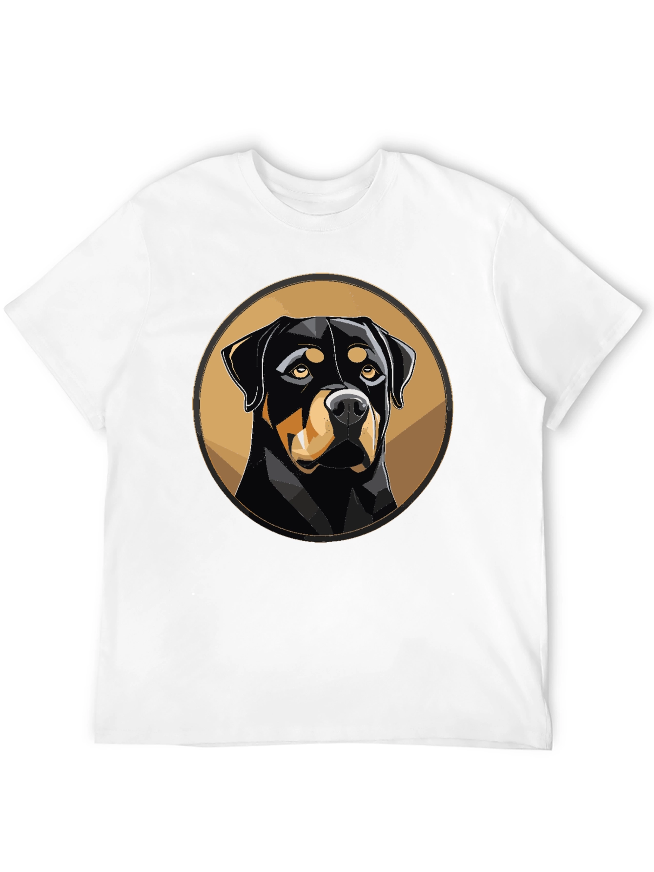 Rottweiler Dog Graphic T-Shirt - Black