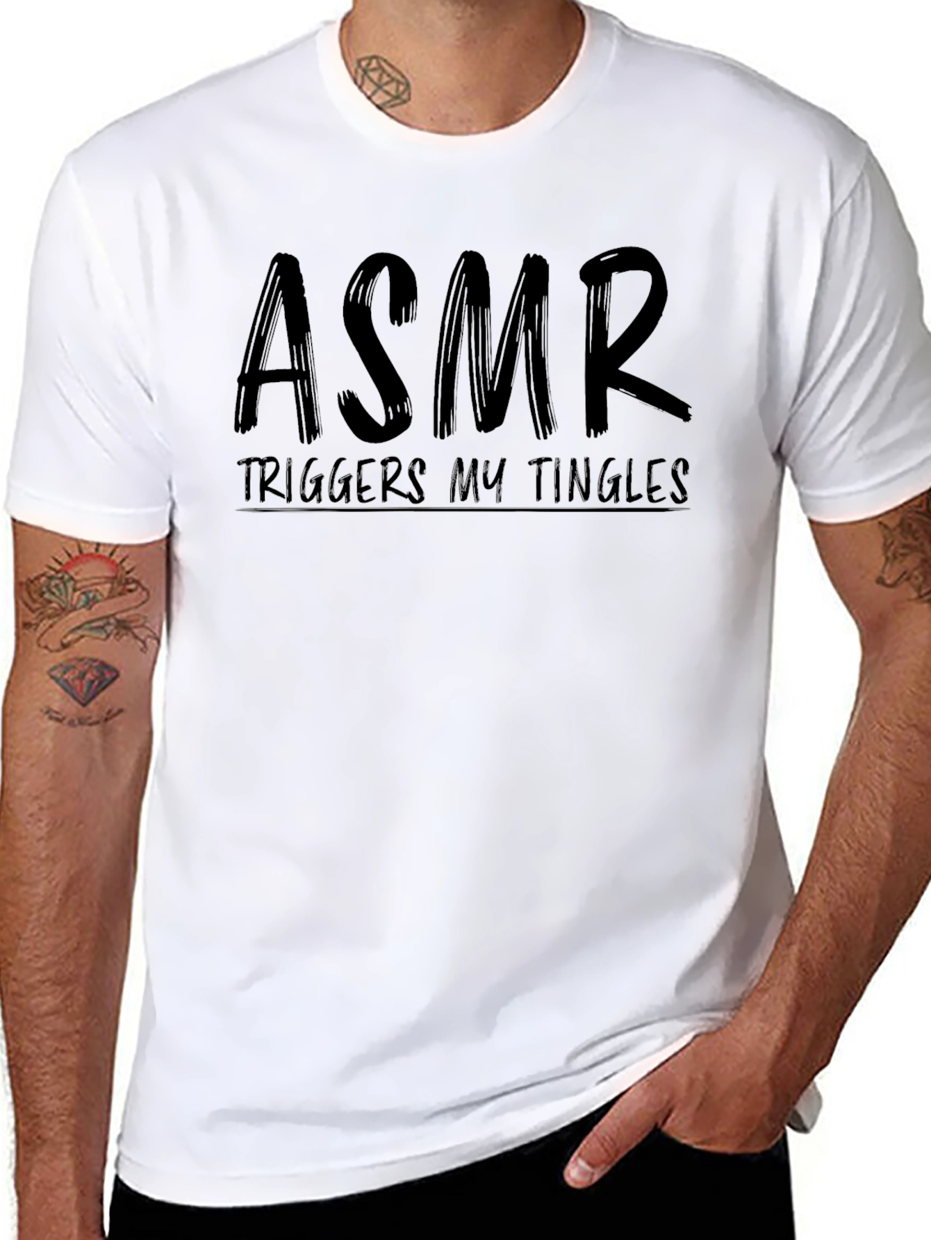 ASMR Triggers My Tingles Black T-Shirt