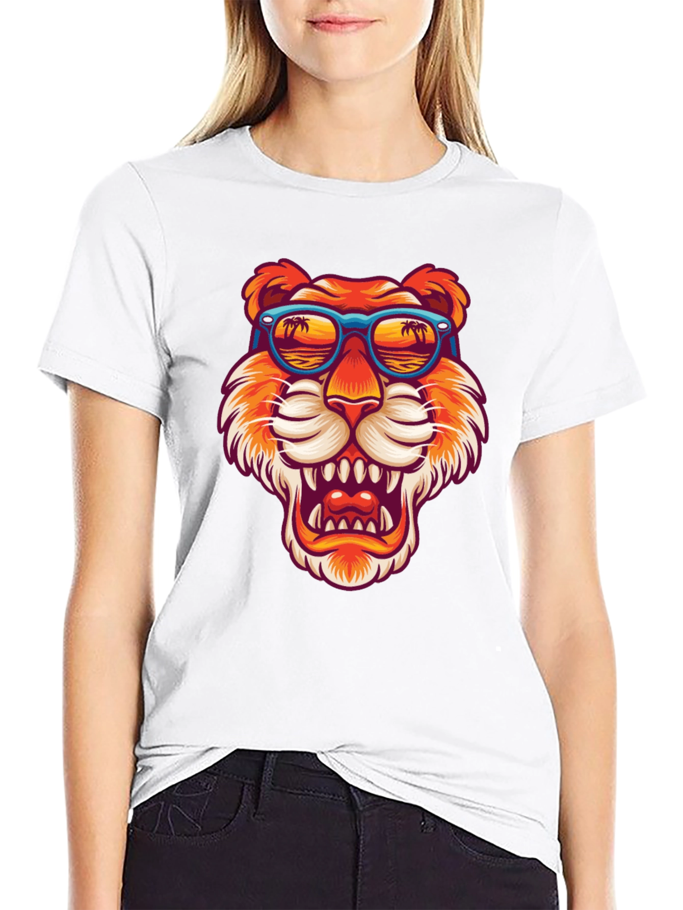 Cool Tiger Graphic T-Shirt