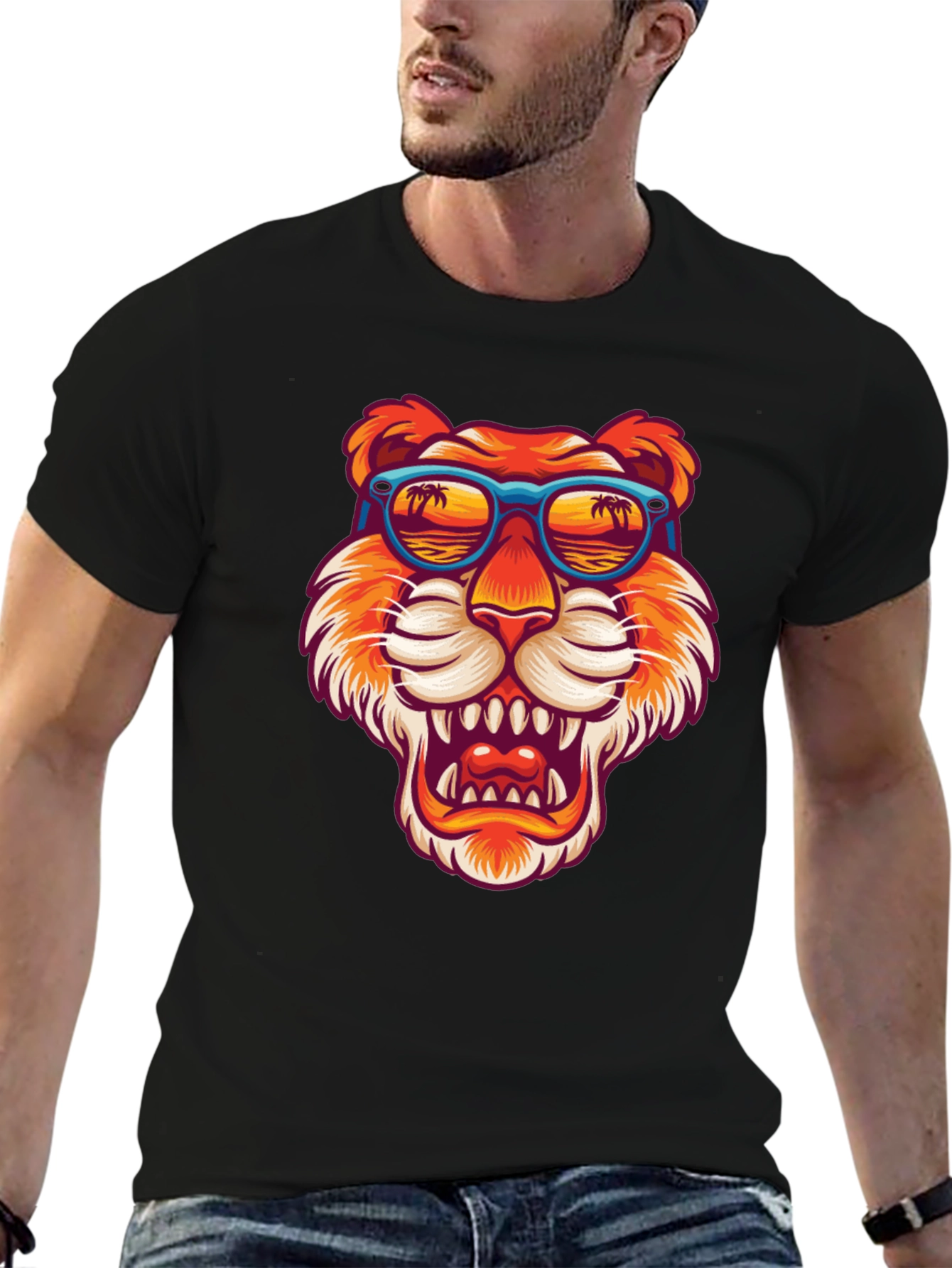 Cool Tiger Graphic T-Shirt