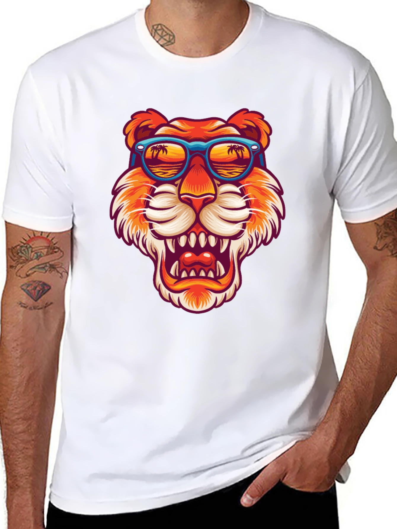 Cool Tiger Graphic T-Shirt