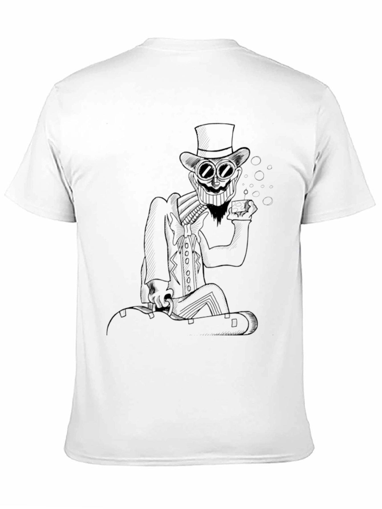Steampunk Character Graphic Tee - Black