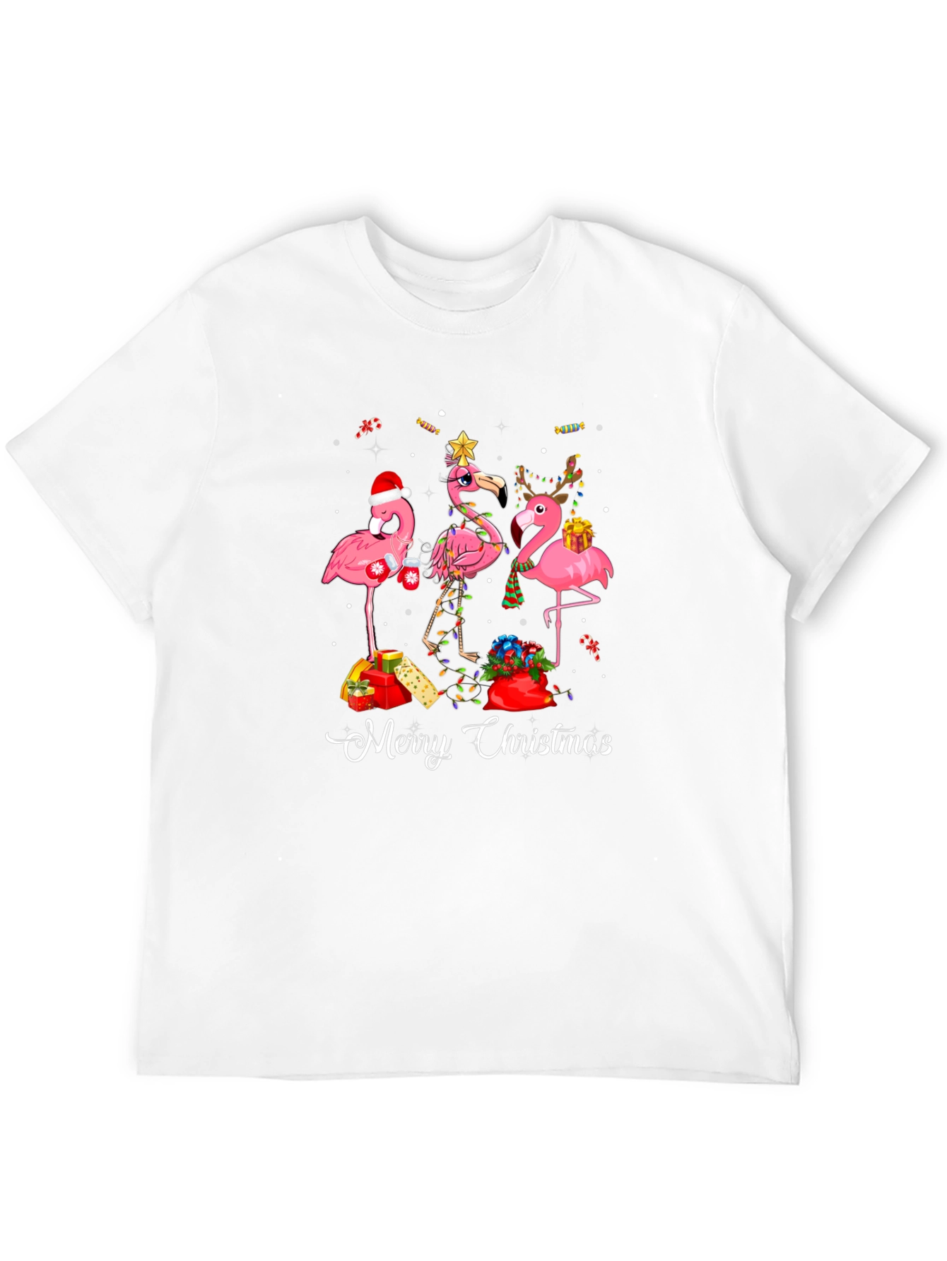 Christmas Flamingo T-Shirt