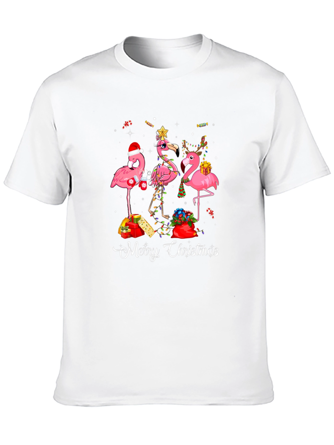Christmas Flamingo T-Shirt