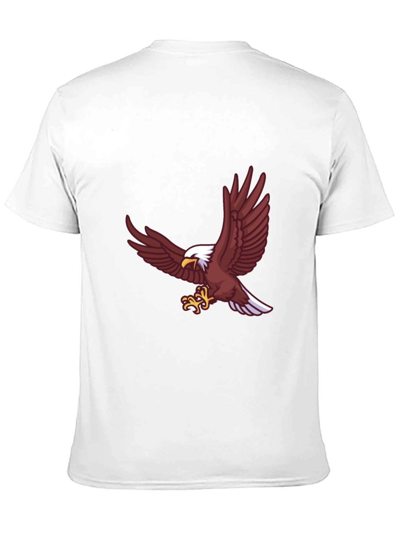 Bold Eagle Graphic Tee - Black Cotton Blend Shirt