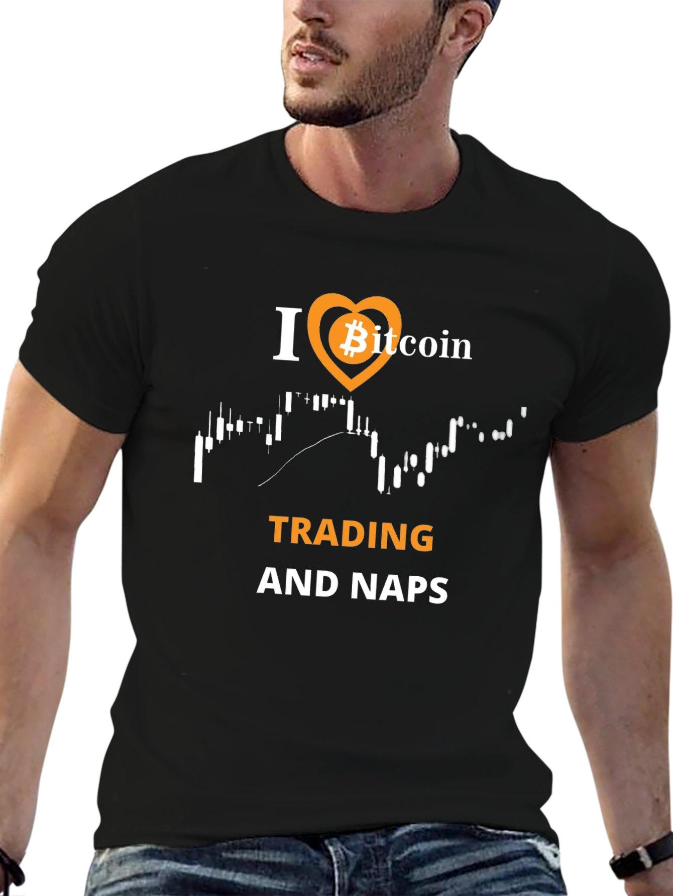 Bitcoin Trading and Naps Black T-Shirt