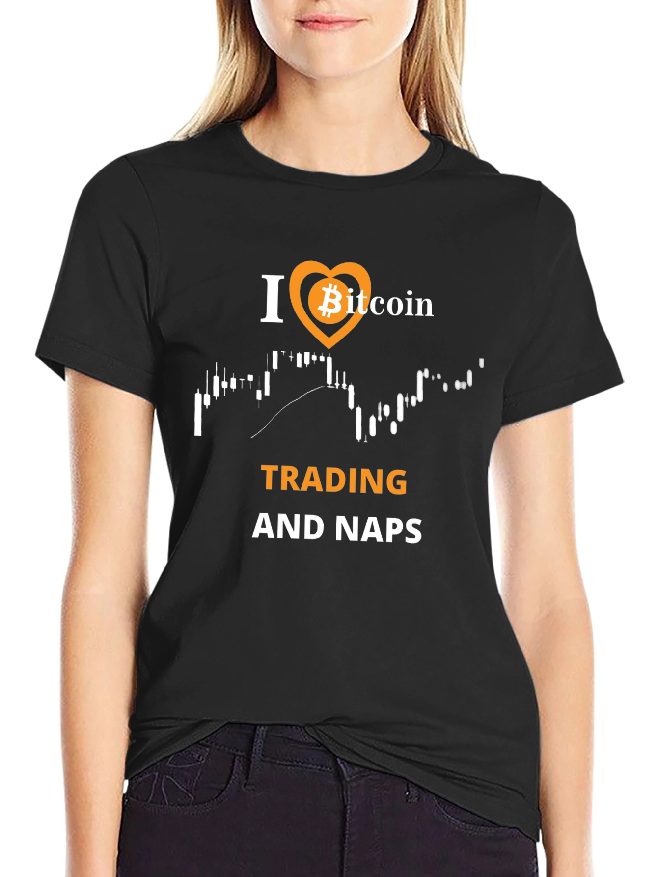 Bitcoin Trading and Naps Black T-Shirt