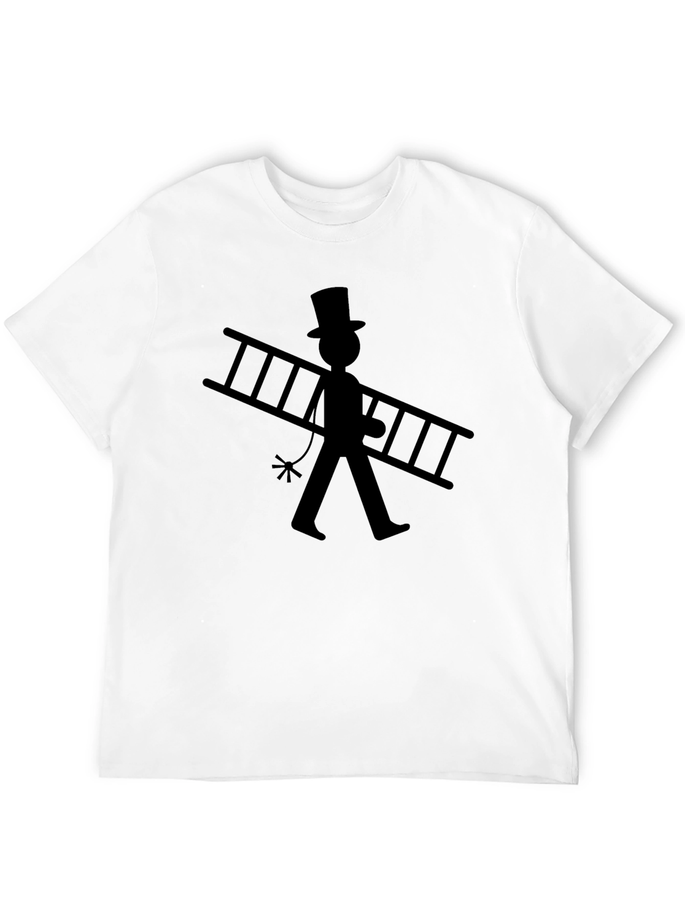 Chimney Sweep Graphic Tee - Black Cotton T-Shirt