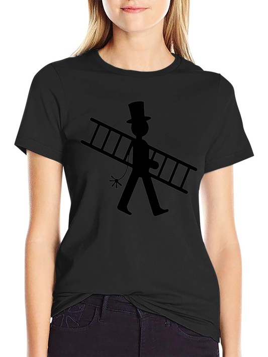 Chimney Sweep Graphic Tee - Black Cotton T-Shirt