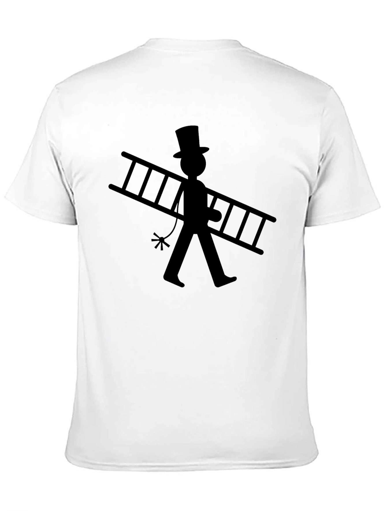 Chimney Sweep Graphic Tee - Black Cotton T-Shirt