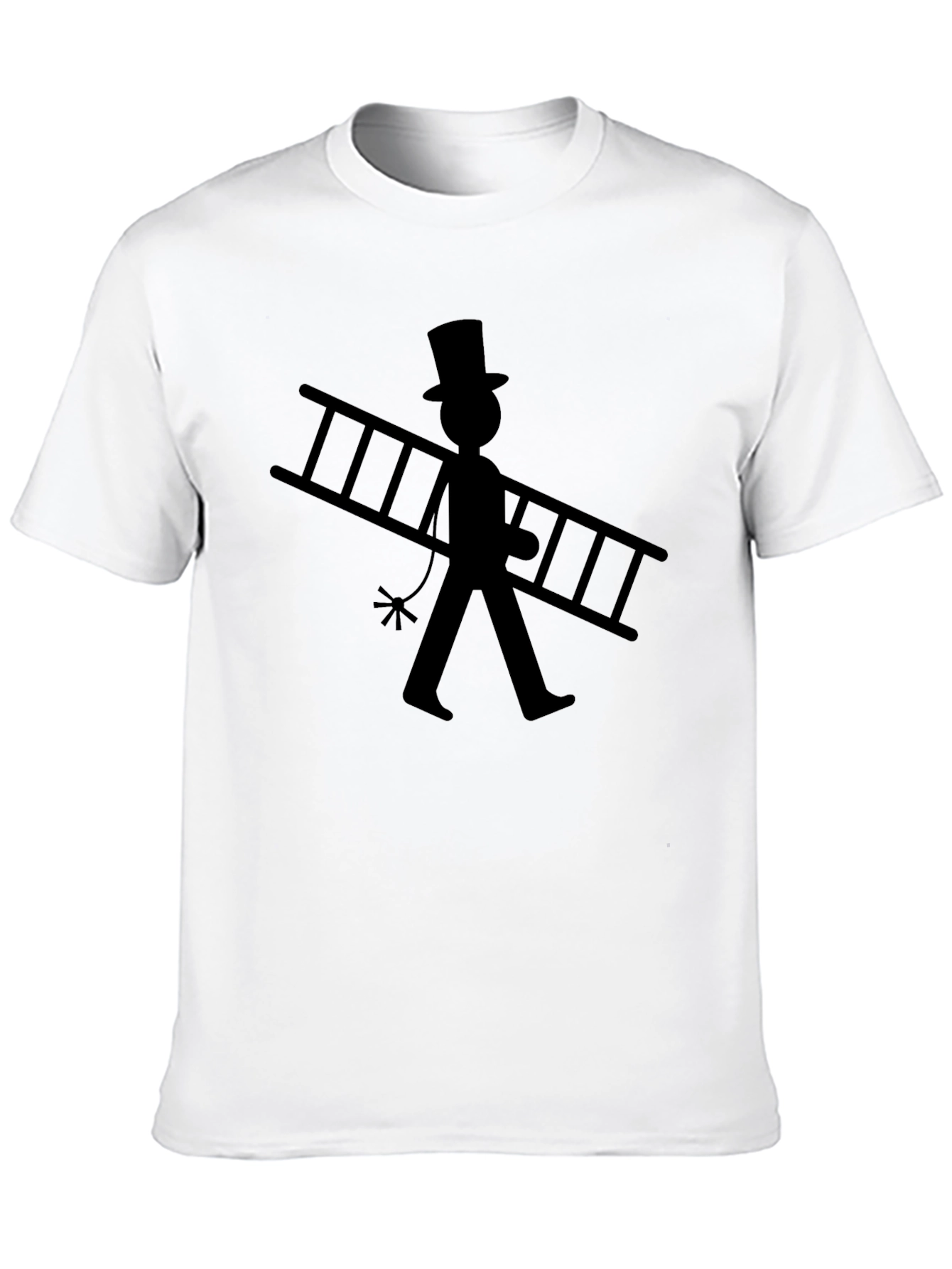 Chimney Sweep Graphic Tee - Black Cotton T-Shirt