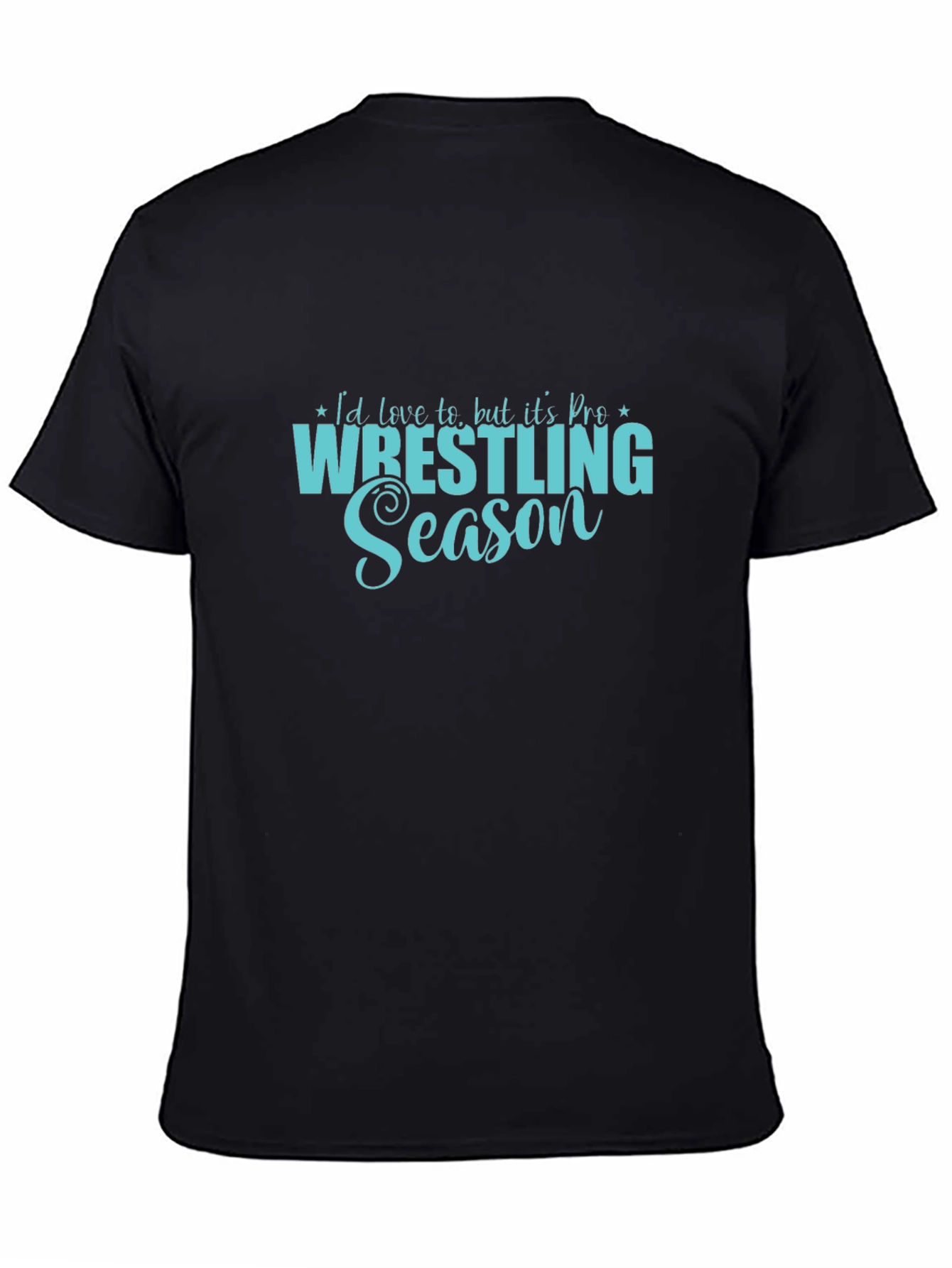 Wrestling Season Tee - Black Cotton Shirt