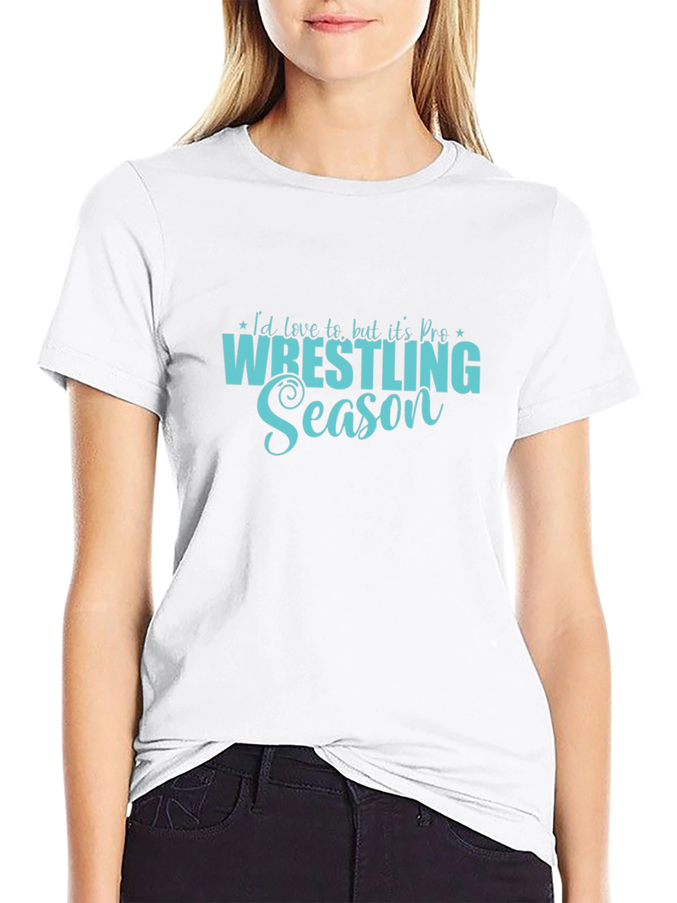 Wrestling Season Tee - Black Cotton Shirt