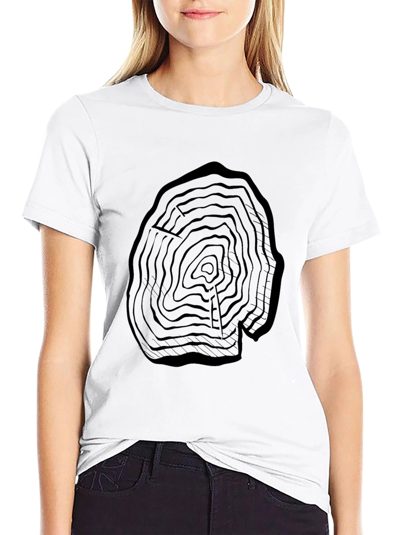 Tree Ring Graphic T-Shirt - Nature Inspired Tee