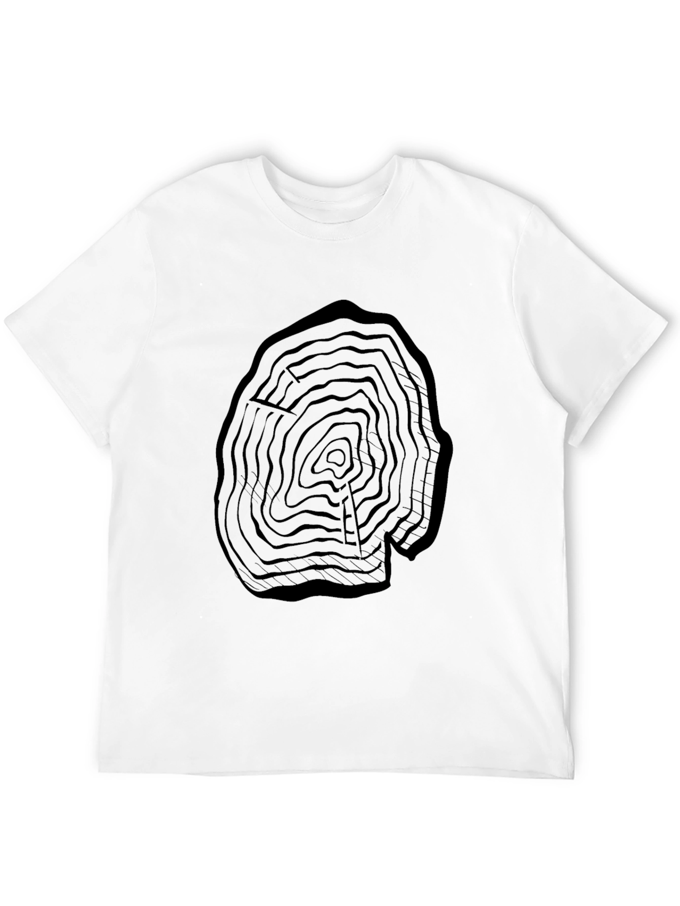 Tree Ring Graphic T-Shirt - Nature Inspired Tee