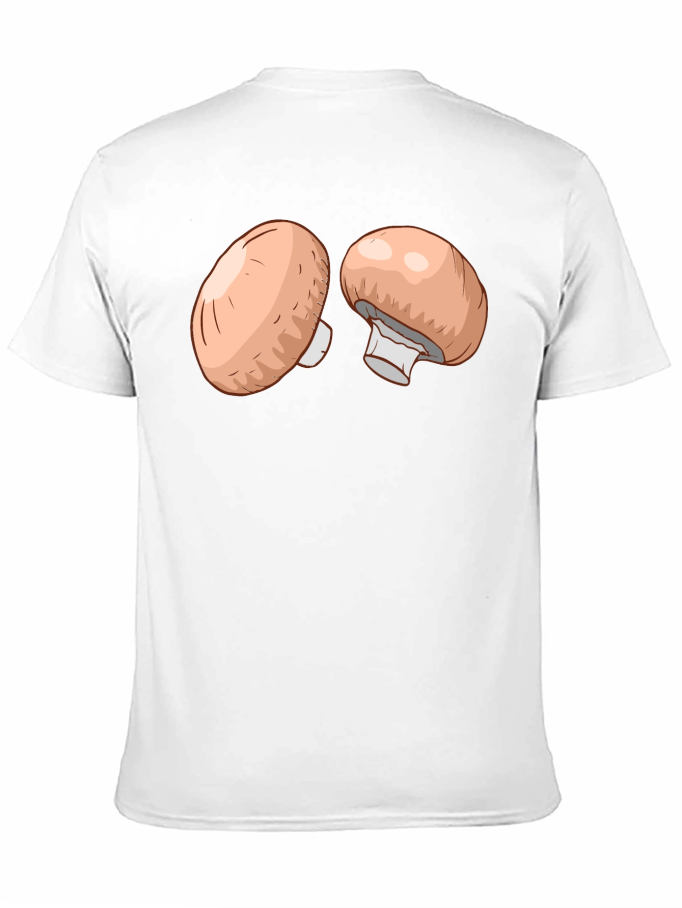 Mushroom Graphic T-Shirt - Casual Black Tee