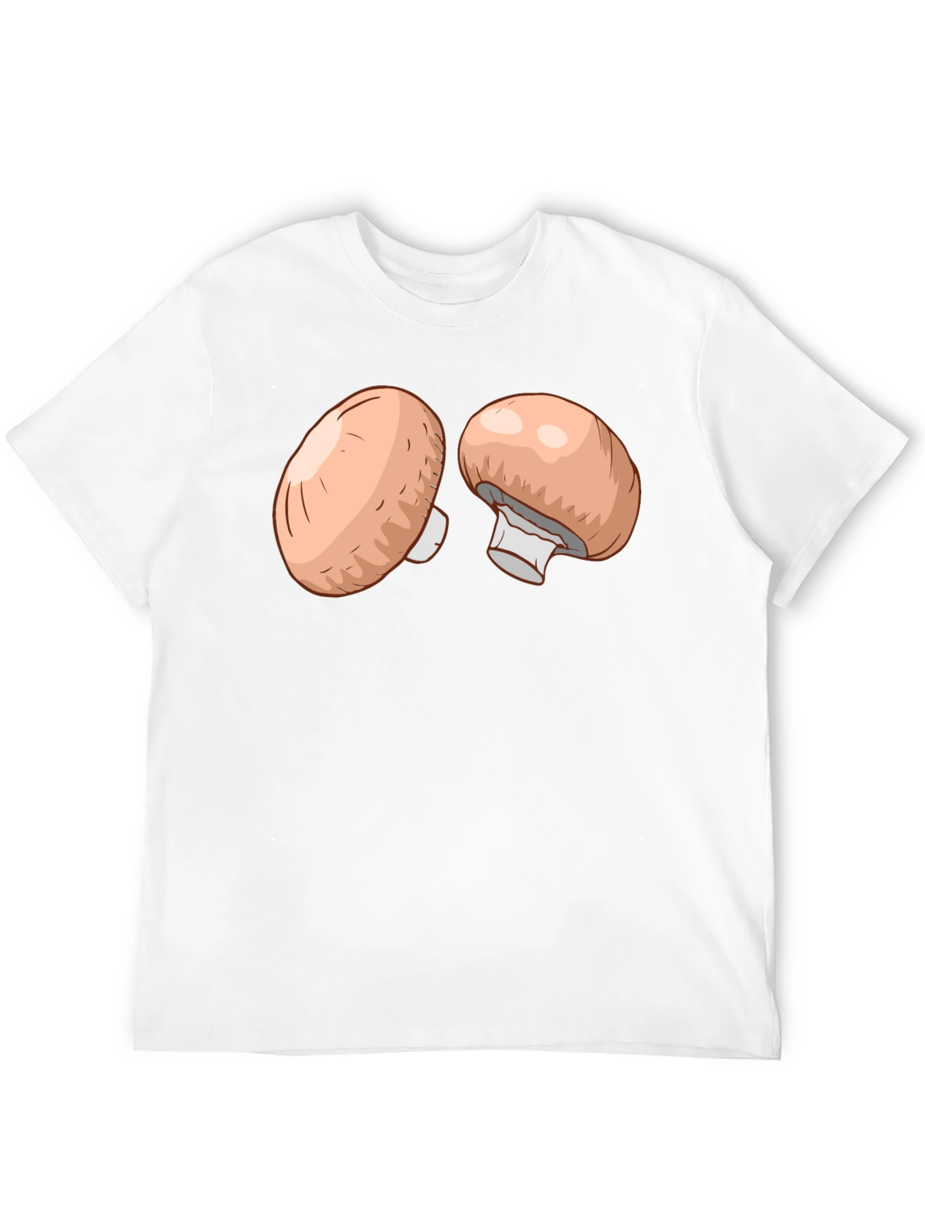 Mushroom Graphic T-Shirt - Casual Black Tee