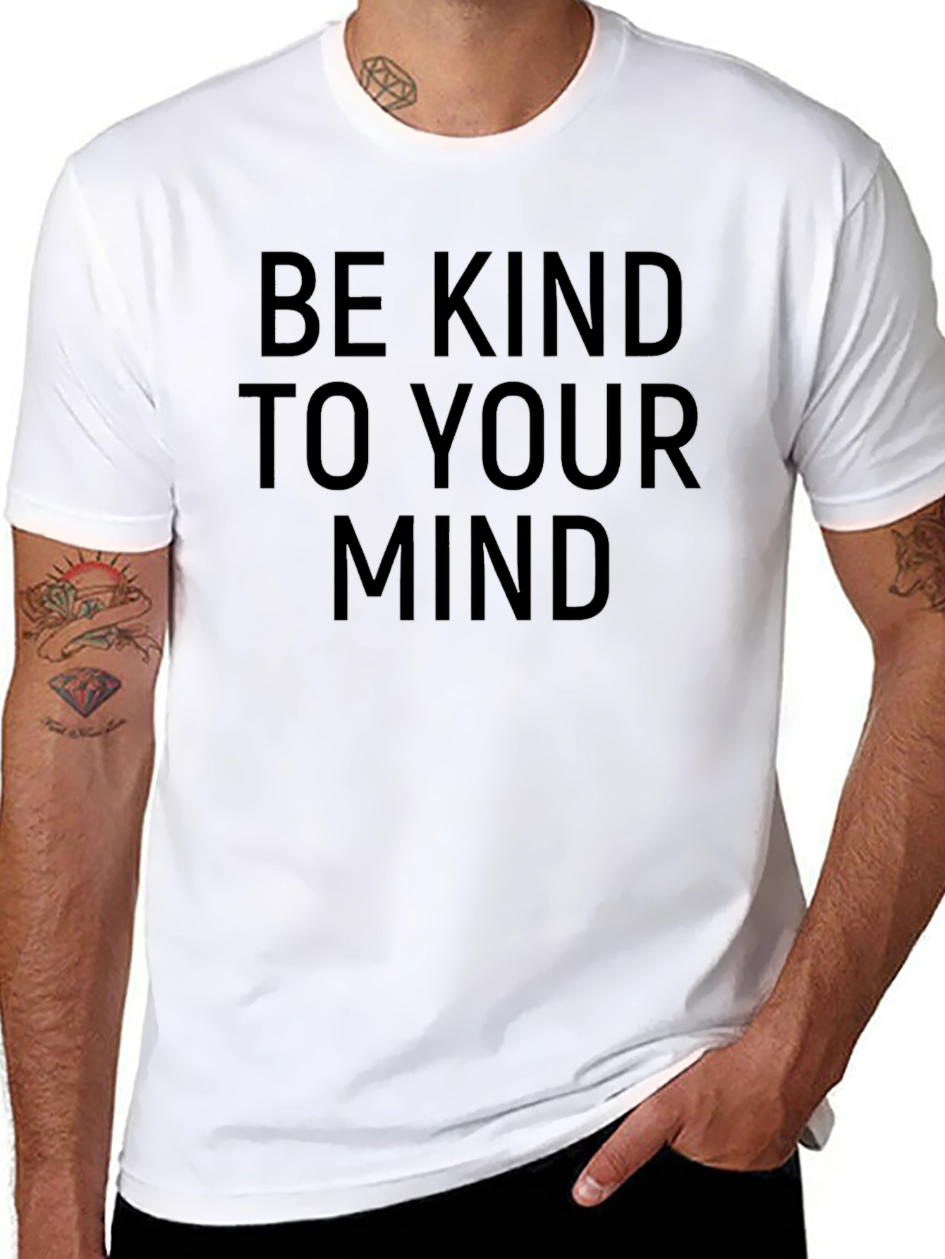 Be Kind To Your Mind Black Graphic Tee
