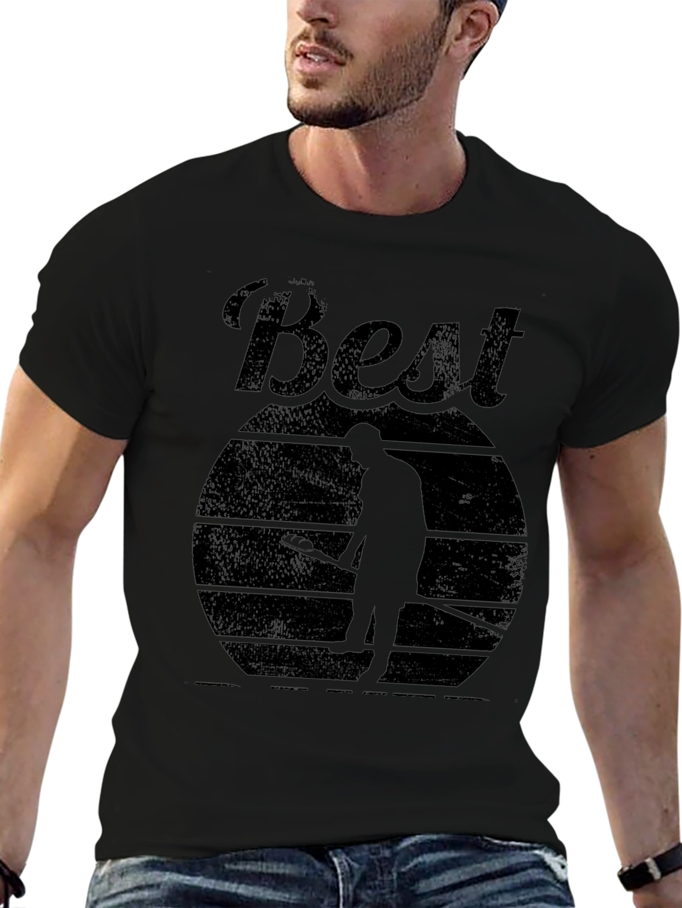 Best Curling Ever! Mens Black T-Shirt