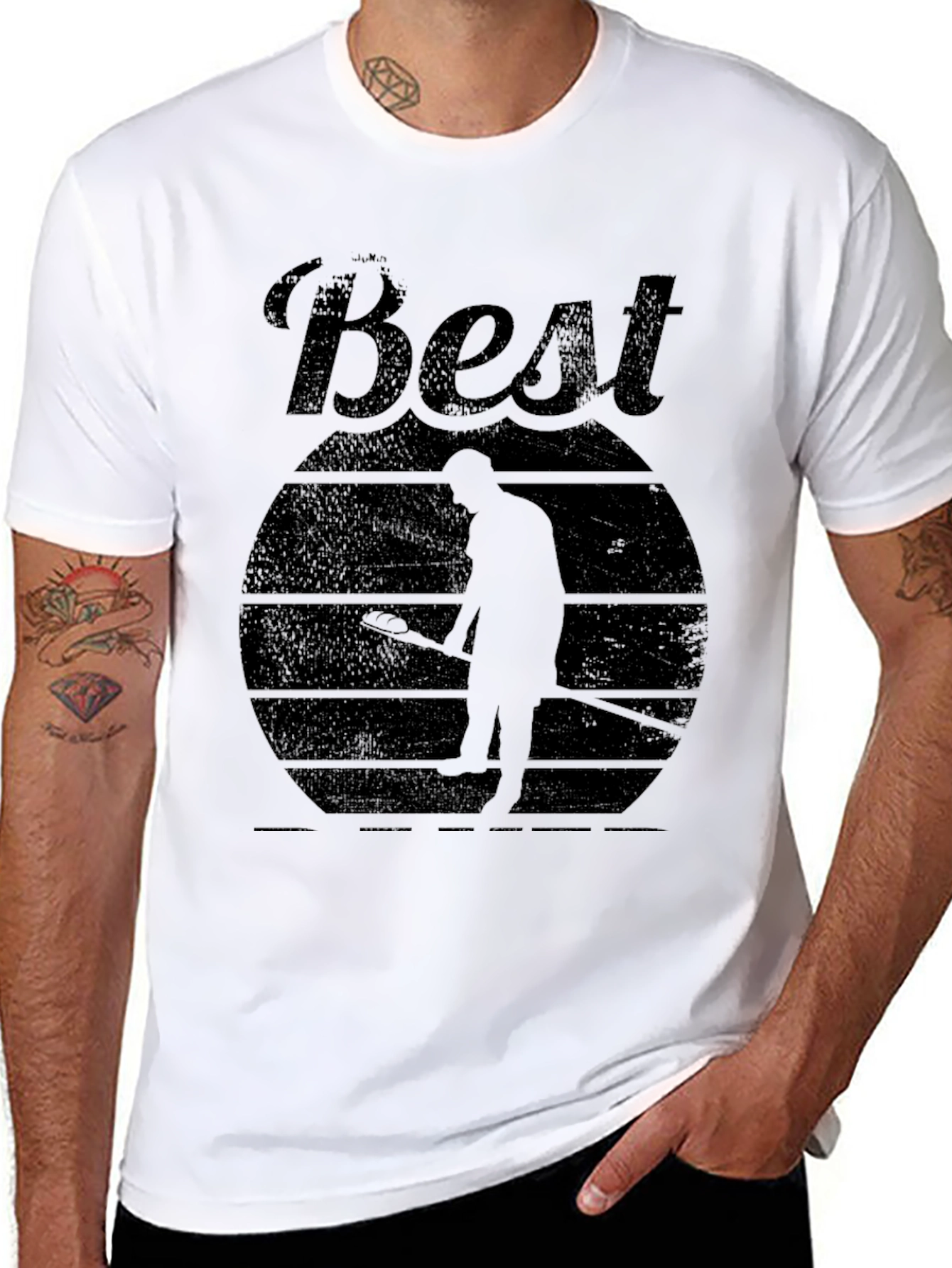 Best Curling Ever! Mens Black T-Shirt