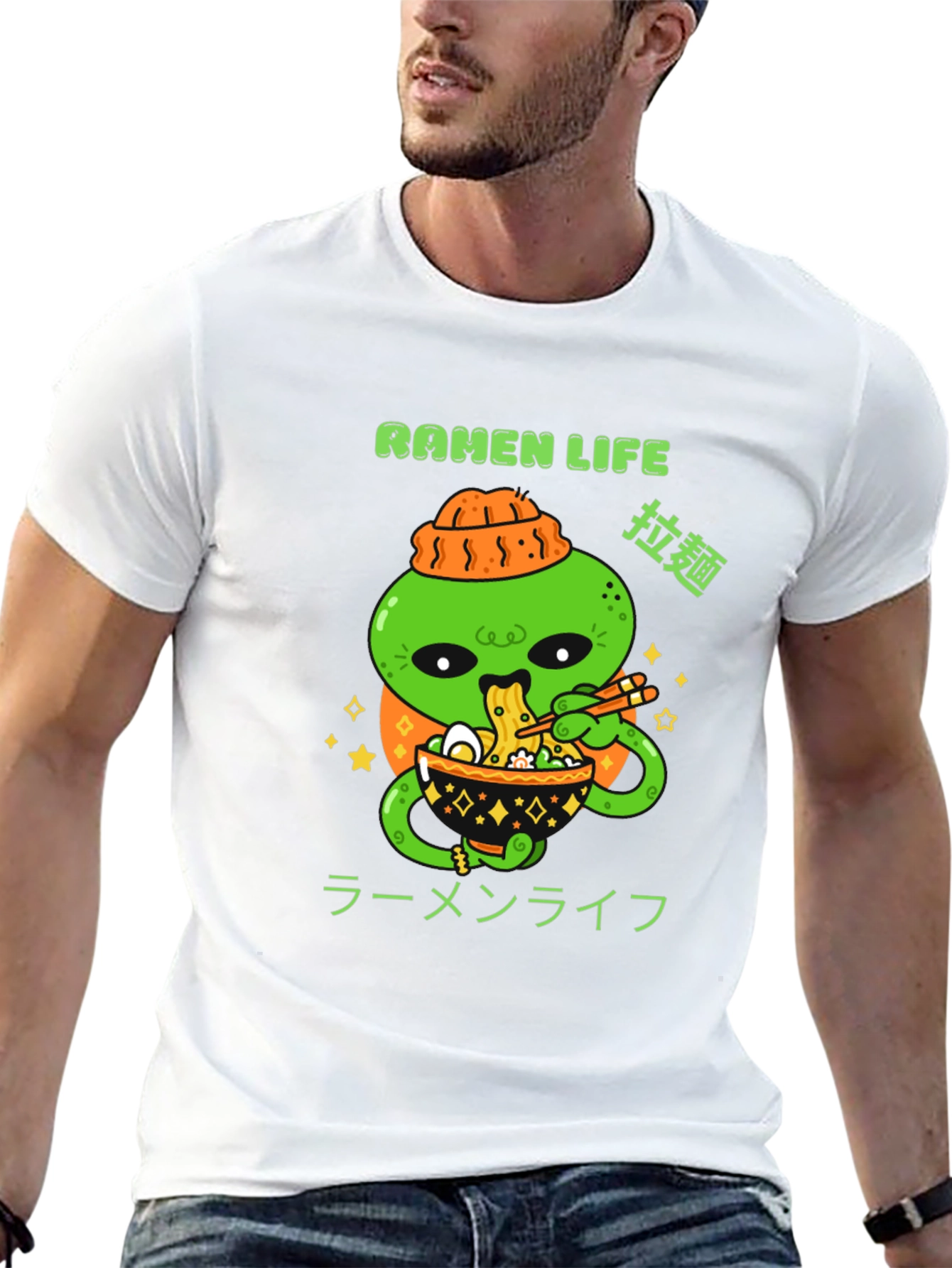 Ramen Life Graphic Tee - Alien Noodles