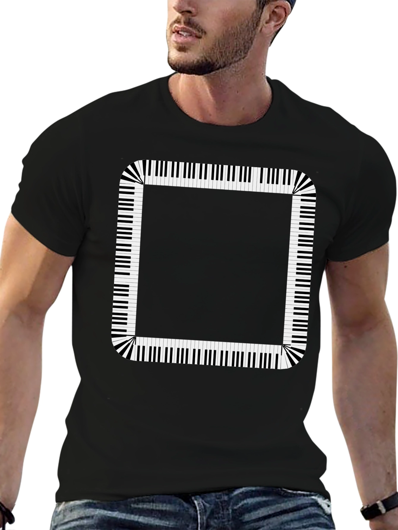 Piano Keys Border Graphic Tee