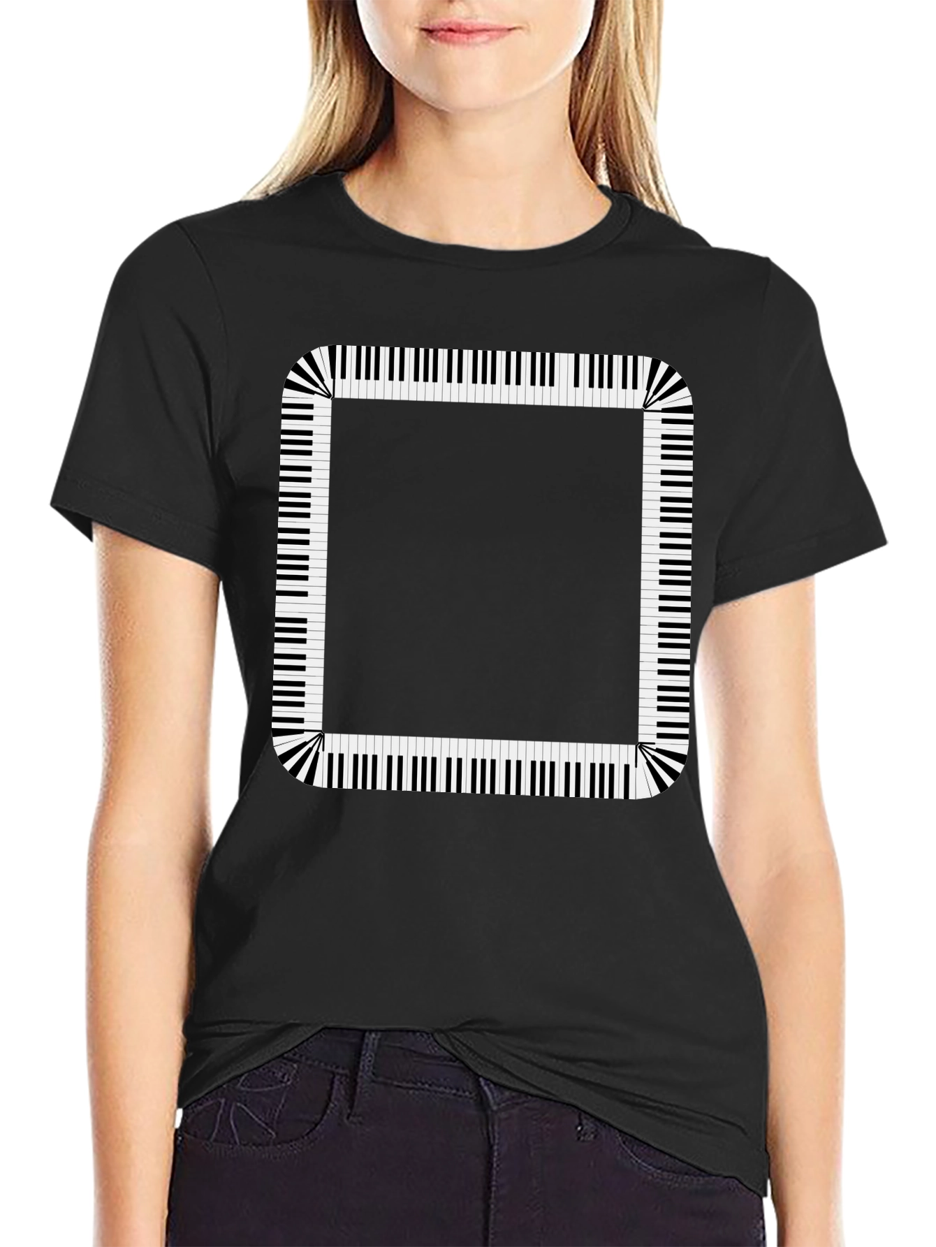Piano Keys Border Graphic Tee